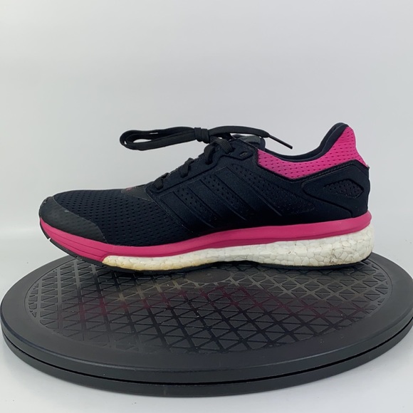 Adidas Boost Supernova Glide 8 Black/Pink Running Shoes AF6557 Women's Size 9 - Picture 9 of 12